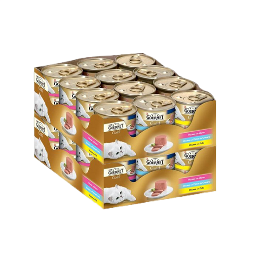Gourmet Gold Kıyılmış Sığır Etli Kedi Konservesi 85g 48Adet