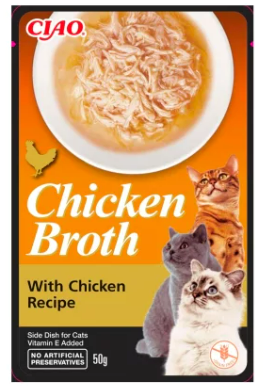 CIAO Broth Tavuk Sulu ve Tavuklu Kedi Çorbası 50gr