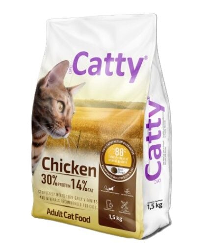 Catty Tavuklu Yetişkin Kedi Maması 1 Kg