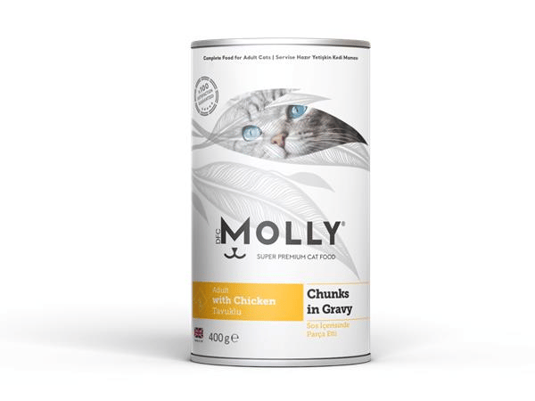 Molly Konserve Yetişkin Kedi Soslu Tavuklu 400 Gr