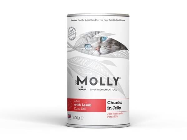 Molly Konserve Yetişkin Kedi Jöleli Kuzulu 400 Gr