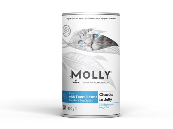 Molly Konserve Yetişkin Kedi Jöleli Balıklı 400 Gr