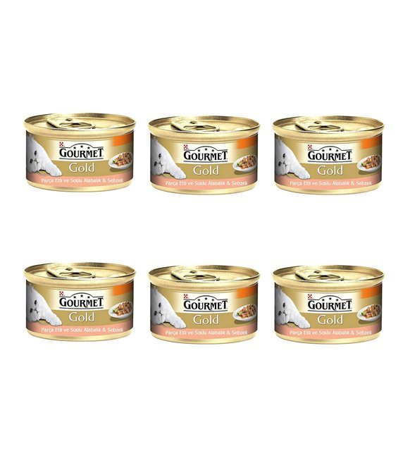 Gourmet Gold Alabalık ve Sebzeli Kedi Konservesi 85g 6Al5Öde