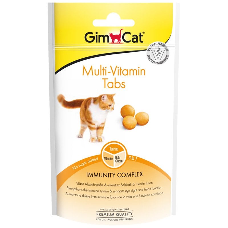 Gimcat Multivitamin Tabs Bağışıklık Destekleyen Kedi Ödül Maması 40 gr