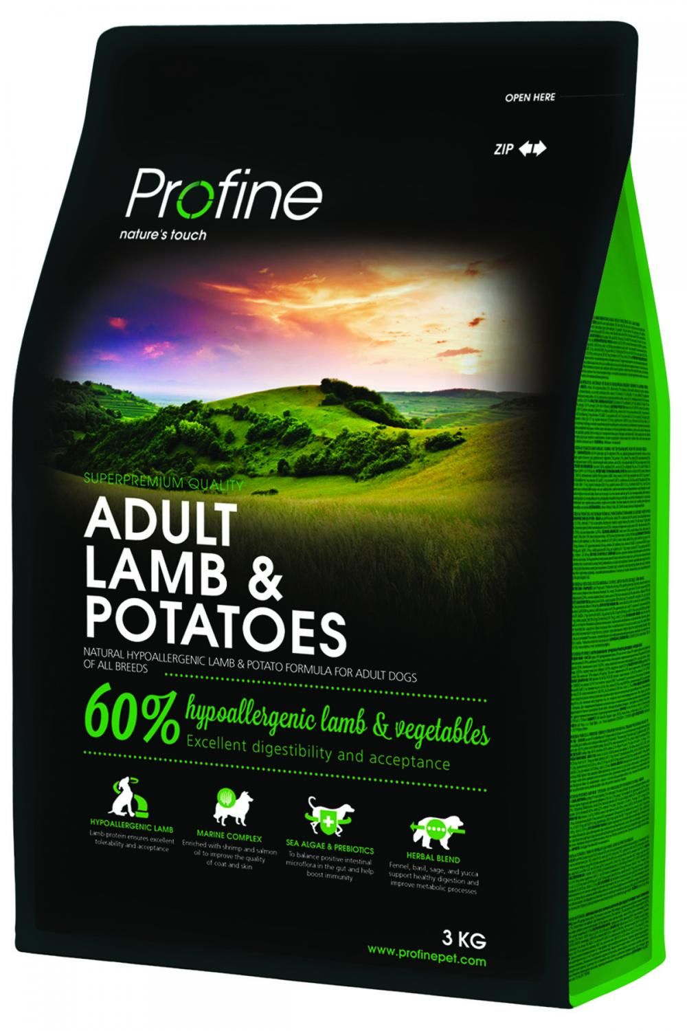 Profine Kuzulu Patatesli Yetişkin Köpek Maması 3Kg