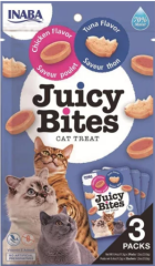 INABA Juicy Bites Tavuklu ve Ton Balıklı Kedi Ödül Maması 11,3gr (3'lü)