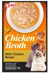 CIAO Broth Tavuk Sulu ve Tavuklu Kedi Çorbası 50gr