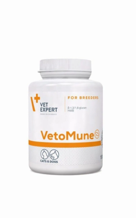 Vetexpert Vetomune Kedi ve Köpek Bağışıklık Sistemi Desteği  60 Kapsül SKT: 31/03/2026