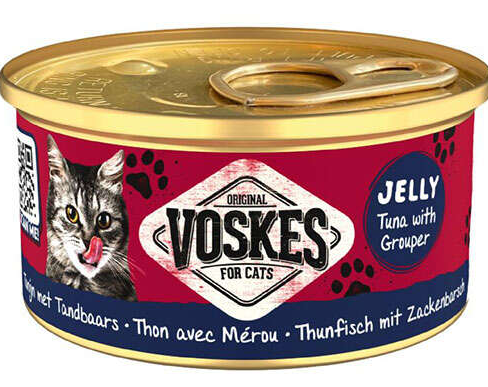 Voskes Ton Balıklı ve Orfoz Jelly Kedi Yaş Konservesi 85 Gr