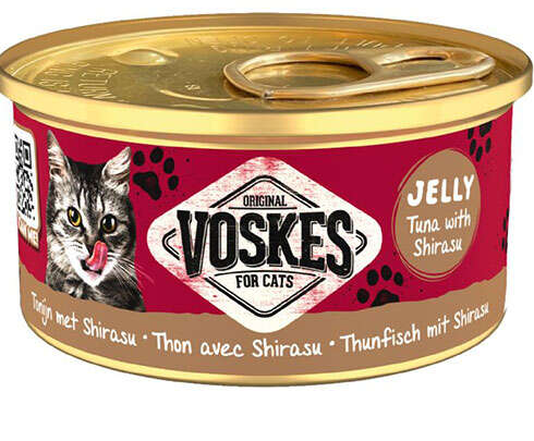 Voskes Ton Balıklı ve Şirasu Jelly Kedi Yaş Konservesi 85 Gr