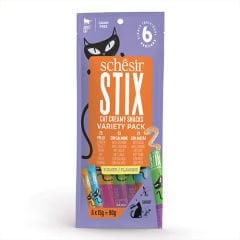 Schesir Cat Stix Karışık Lezzetli Krema Kedi Ödülü 6 Adet x 15 Gr