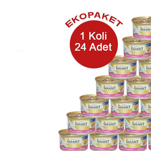 Gourmet Gold Kıyılmış Sığır Etli Kedi Konservesi 85g 24Adet