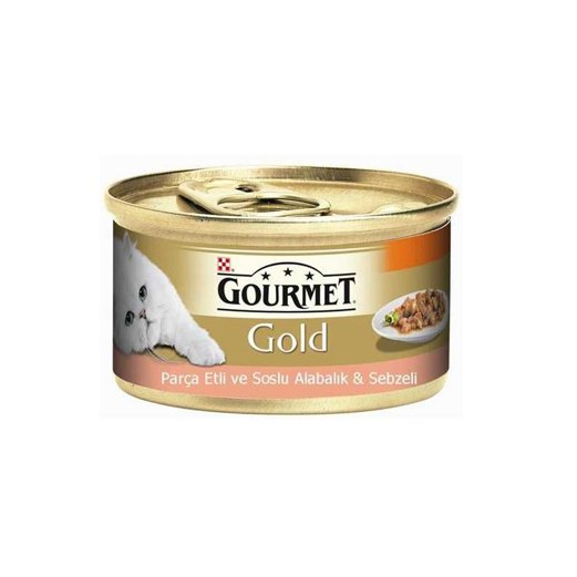 Gourmet Gold Alabalık ve Sebzeli Kedi Konservesi  85g