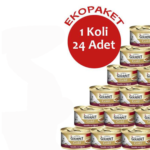 Gourmet Gold Tavuklu ve Ciğerli Kedi Konservesi 85g x 24Adet