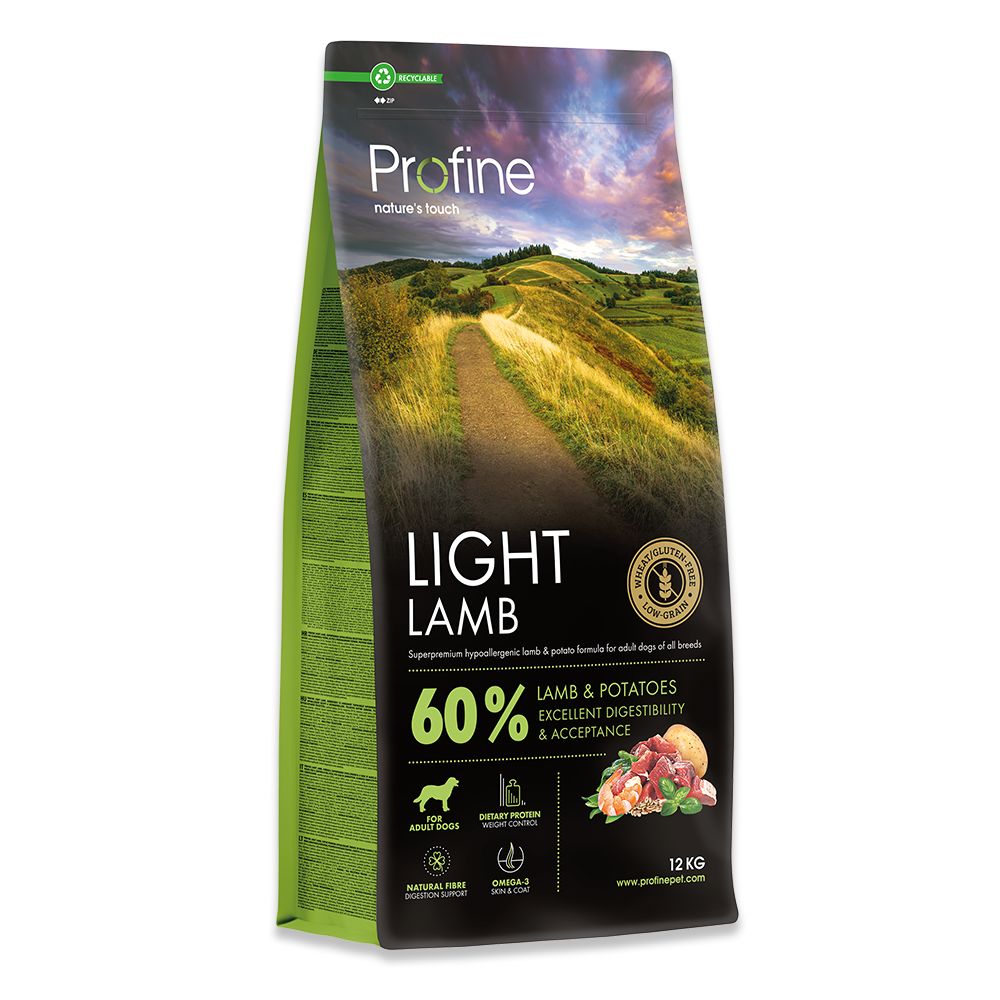 Profine Light Tahılsız Glutensiz Kuzu Etli Köpek Maması 12 kg