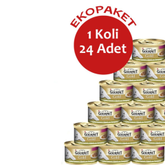 Gourmet Gold Ciğerli Tavşanlı Kedi Konervesi 85gx24Adet