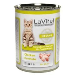LaVital Tavuk Etli Tahılsız Ezme Yavru Kedi Konservesi 400gr