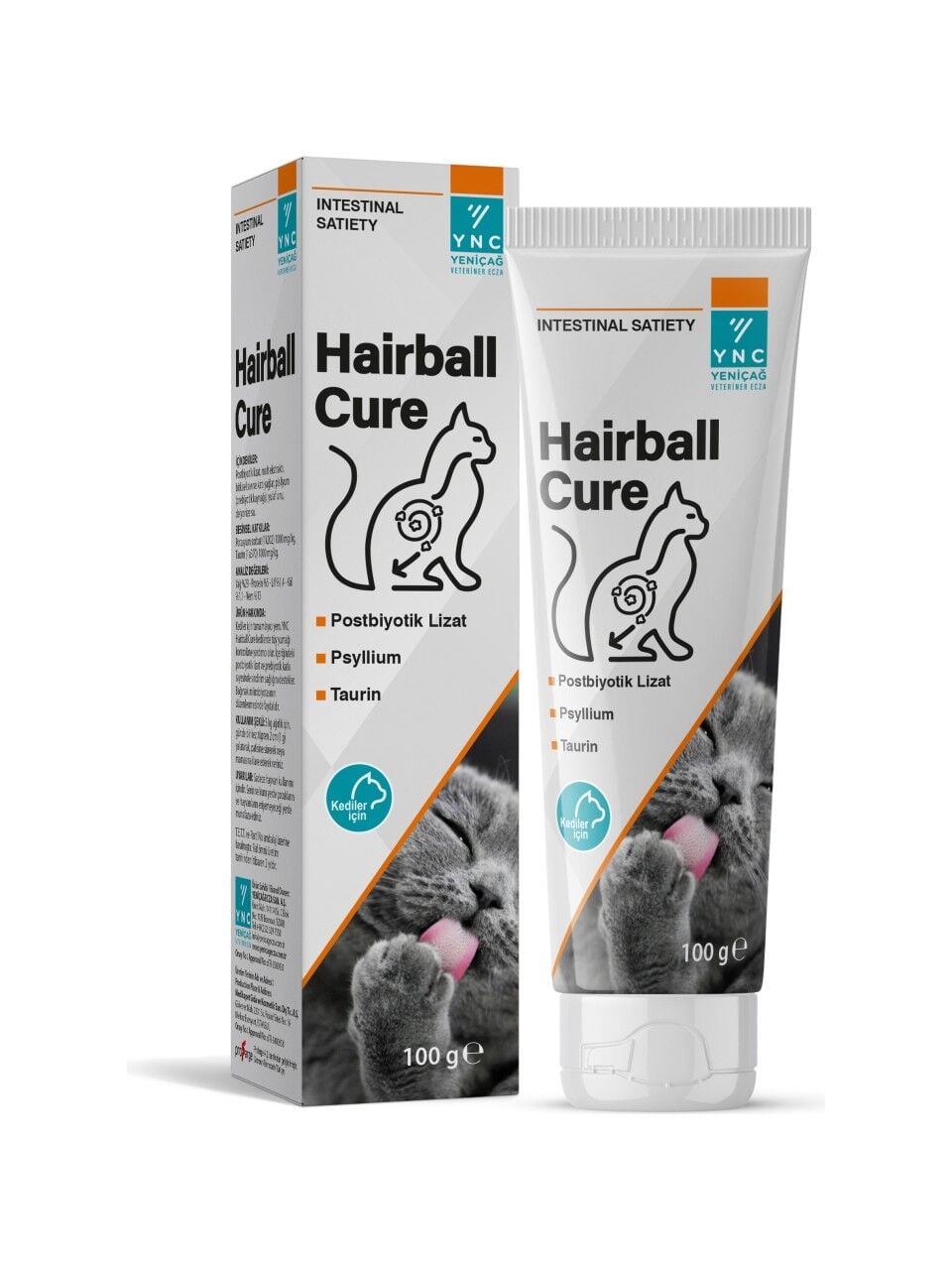 YNC Hairball Cure Kedi Tüy Yumağı Engelleyici Malt Paste 100 gr