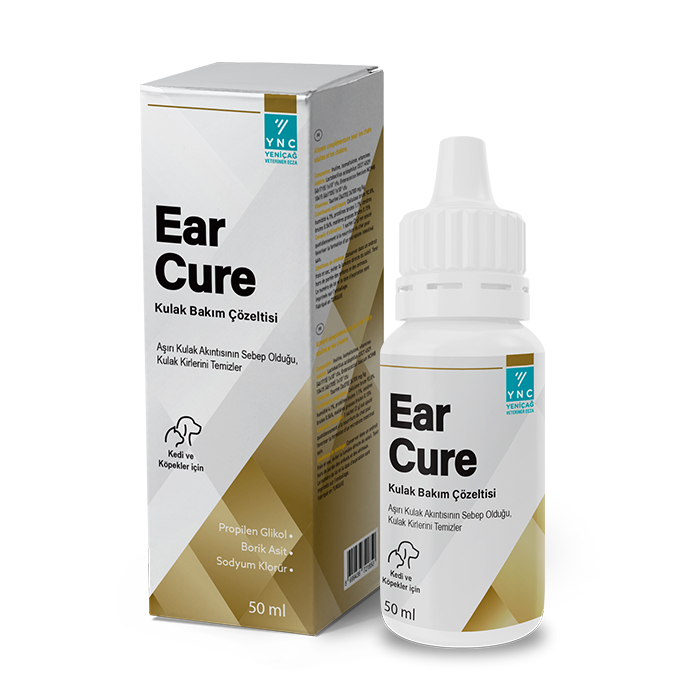 YNC Earcure Kedi ve Köpek Kulak Temizleme Çözeltisi 50ml