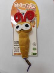 Tırtıl El Yapımı Matatabili Kedi Oyuncağı 16 cm