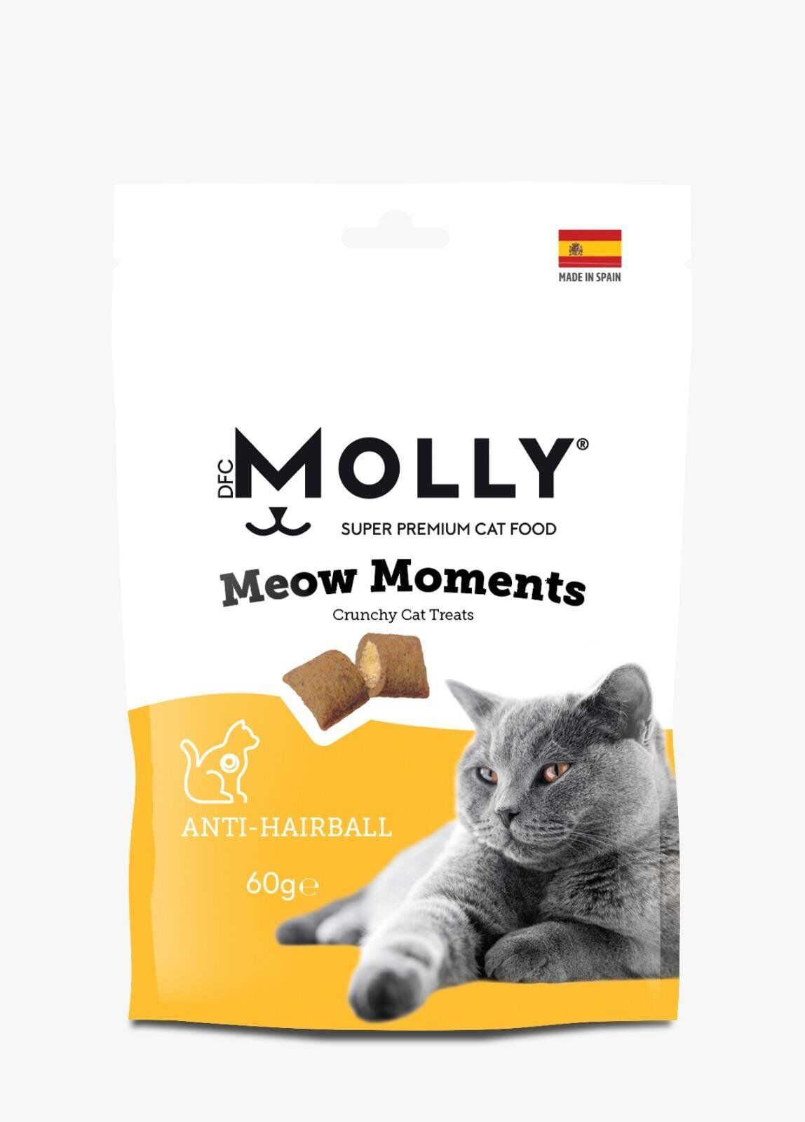 MOLLY MEOW MOMENTS TÜY YUMAĞI KONTROLÜ KEDİ ÖDÜL MAMASI (ANTİ-HAİRBALL) 60G
