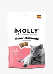 MOLLY MEOW MOMENTS DERİ VE TÜY BAKIMI KEDİ ÖDÜL MAMASI (SKİN_COAT) 60 GR