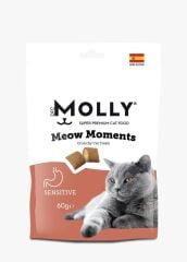 MOLLY MEOW MOMENTS HASSAS KEDİLER İÇİN KEDİ ÖDÜL MAMASI (SENSİTİVE) 60 GR