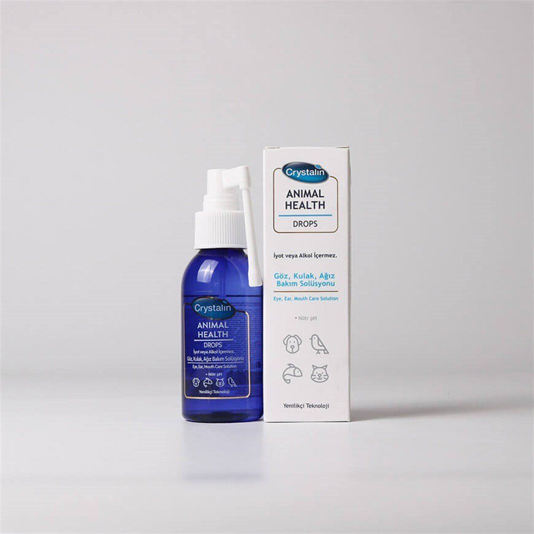 Crystalin Kedi Köpek İçin Göz, Kulak Ve Ağız Bakım Solüsyonu 100 Ml