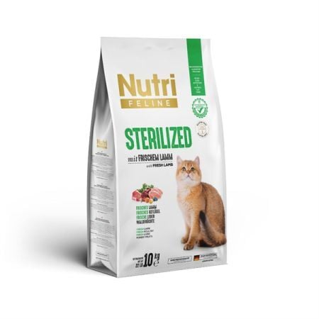 Nutri Feline Kuzulu Tahılsız Kısırlaştırılmış Kedi Maması 10kg