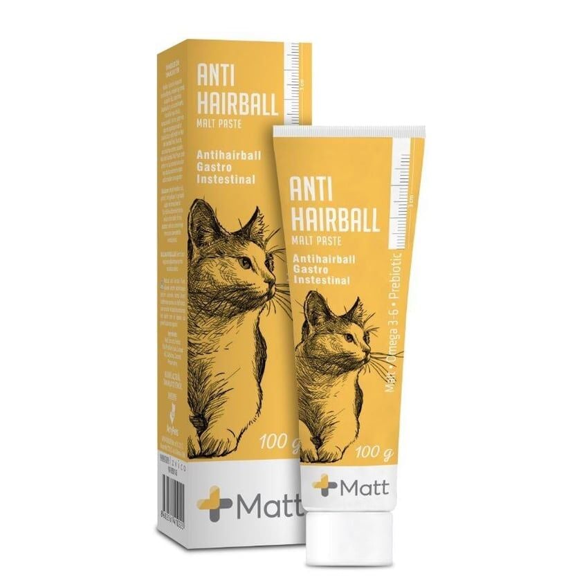 Matt Anti Hairball Tüy Yumağı Önleyici Kedi Macunu 100gr SKT:24/03/2027