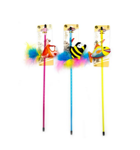 Catlife Tüylü Zilli Balık Kedi Oltası