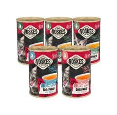 Voskes 5 Çeşit Biftek Somon Tavuk Ton Balıklı Yavru Kedi Çorbası 5 x 135 ML