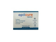 Opticure Derma+ Kedi ve Köpek Deri Tüy Sağlığı Omega Kolajen Hyalüronik Asit Zerdeçal 90 Şase SKT:22/04/2027