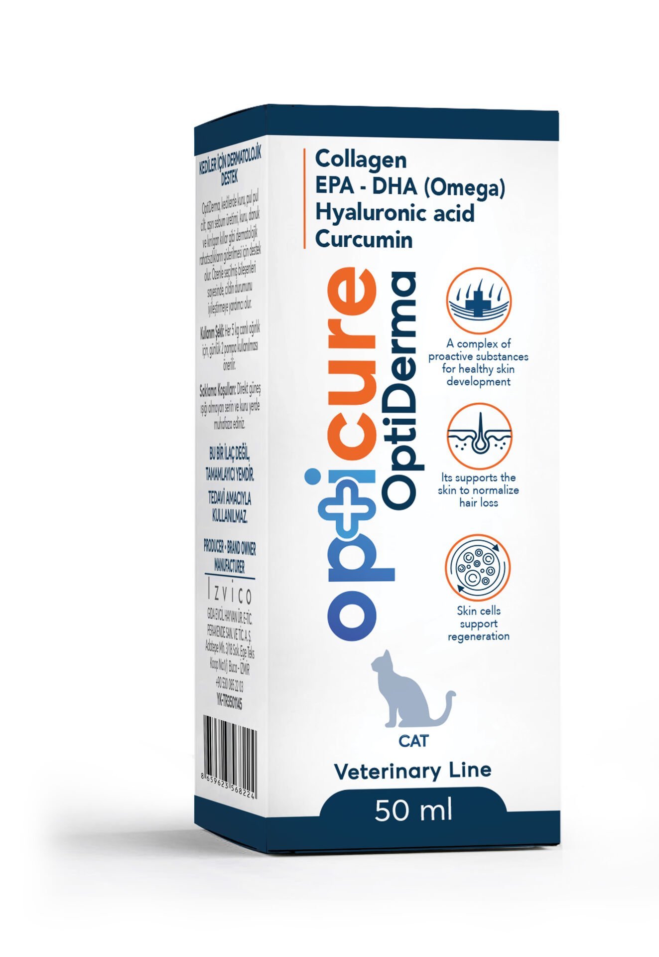 Opticure Derma+ Kedi 50ml