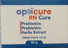 Opticure Rn-Cure Probiotics, Prebiotics ve Herb Extract Kedi ve Köpek Böbrek Üriner Sisteme Özel Destek Ürünü 80g SKT: 13/09/2026