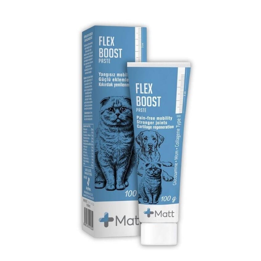 Matt Flex Boost Eklem Sağlığı Destekleyici Kedi ve Köpek Macunu 100gr SKT:09/09/2027