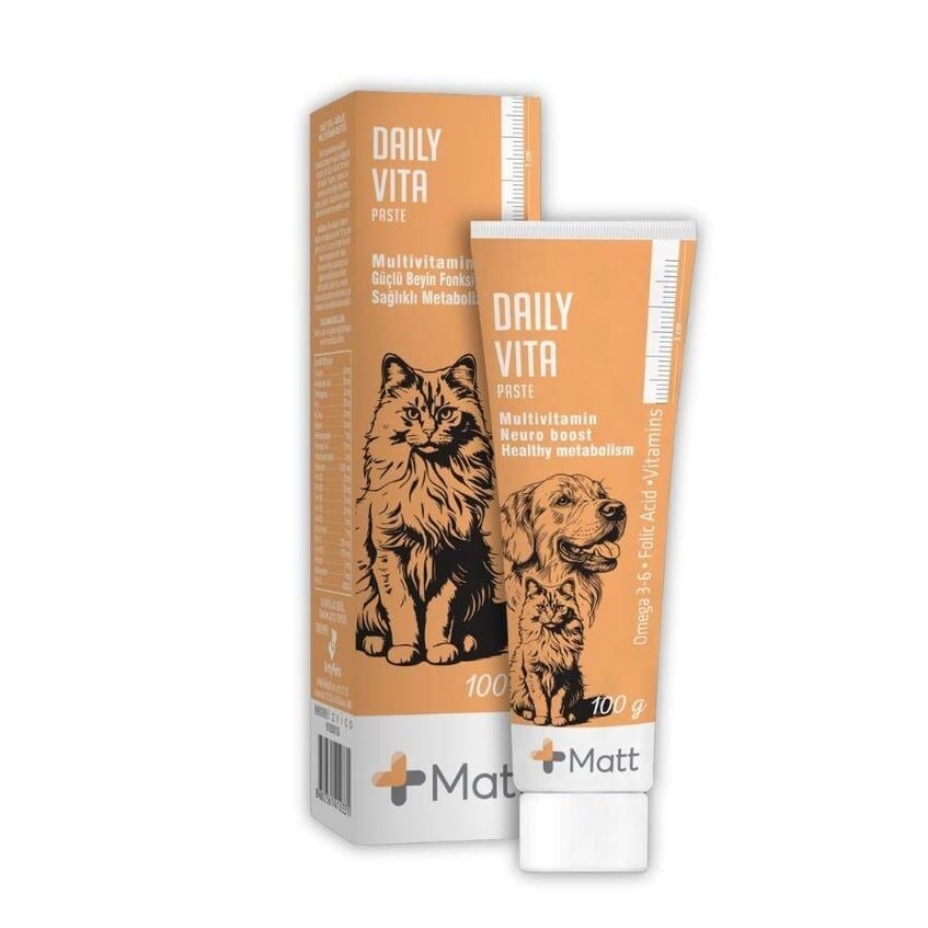 Matt Daily Vita Multi Vitamin Kedi ve Köpek Macunu 100gr