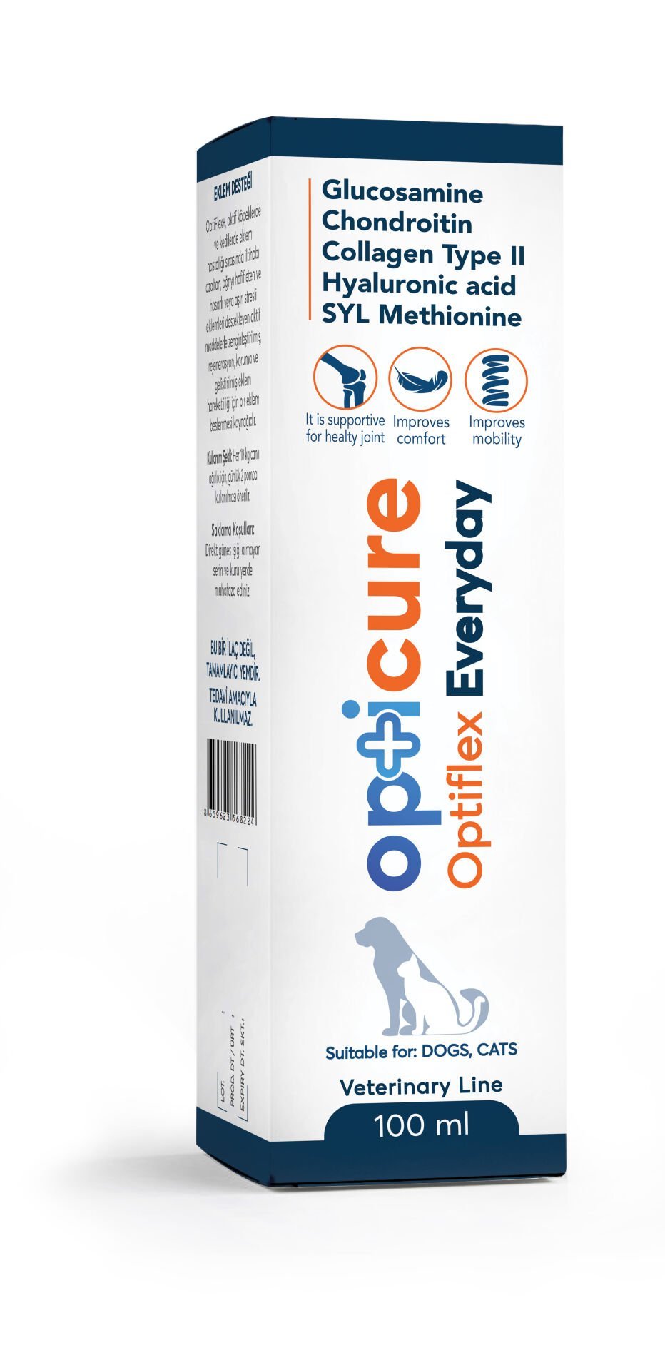 Opticure OptiFlex EveryDay Kedi ve Köpek Sıvı Eklem Desteği 100 ml SKT:04/04/2027