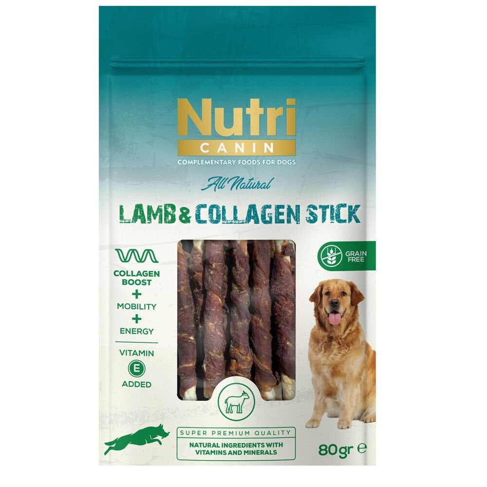 Nutri Canin Lamb Collagen Stick Kuzulu Köpek Ödülü 80gr