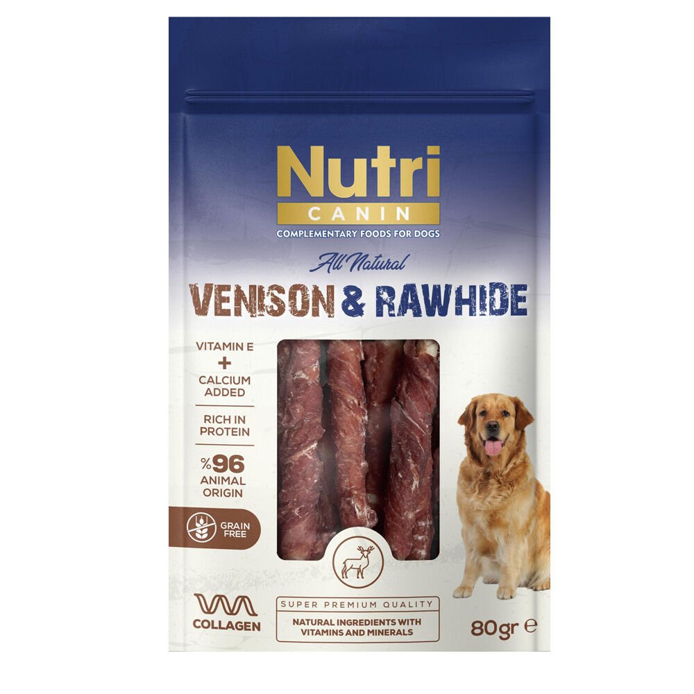 Nutri Canin Vension Rawhide Geyikli Köpek Ödülü 80gr