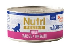 Nutri Feline Kitten Tahılsız Yavru Kedi Konservesi 70 Gr