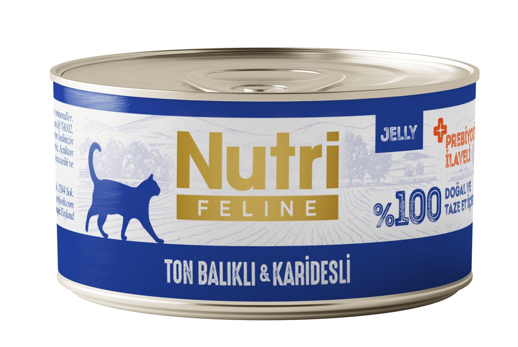 Nutri Feline Ton Balıklı ve Karidesli Tahılsız Yetişkin Kedi Maması 70gr