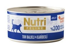 Nutri Feline Ton Balıklı ve Karidesli Tahılsız Yetişkin Kedi Maması 70gr X24 Adet