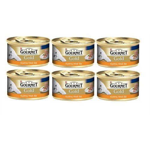 Gourmet Gold Kıyılmış Hindi Etli Kedi Konservesi 85g 6Al5Öde