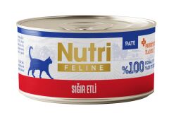 Nutri Feline Sığır Etli Tahılsız Yetişkin Kedi Maması 70gr X 24 Adet