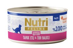 Nutri Feline Kitten Tahılsız Yavru Kedi Konservesi 70 Gr X 24 Adet