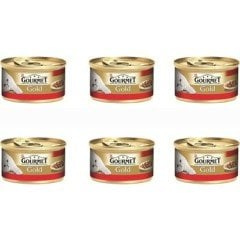 Gourmet Gold Parça Sığır Etli Kedi Konservesi 85g 6Al5Öde