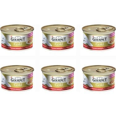 Gourmet Gold Sığır Etli Tavuklu Kedi Konservesi 85g 6Al5Öde