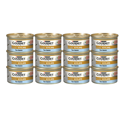 Gourmet Gold Ton Balıklı Kıyılmış Kedi Konservesi 85gX12Adet