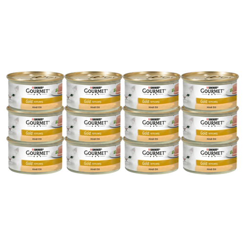 Gourmet Gold Kıyılmış Hindi Etli Kedi Konservesi 85gX12Adet